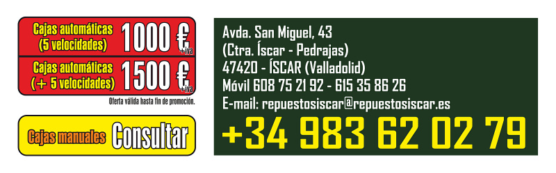 Contacto cajas de cambio
